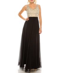 Aidan Mattox - Embellished Sleeveless A-Line Dress - Lyst