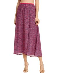 French Connection - Verona Floral Print Split Side Midi Skirt - Lyst