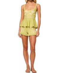 MISA Los Angles - Miley Floral Knit Top - Lyst