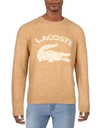 Lacoste - Wool Blend Logo Pullover Sweater - Lyst