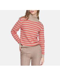 Vilagallo - Stripe Turtleneck Sweater - Lyst