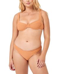 LSPACE - L*Space Winnie Bikini Top Stretch Rib Tie-Back Swimwear Jdm1307 - Lyst