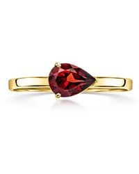 Ross-Simons - Pear-Shaped Garnet Ring - Lyst
