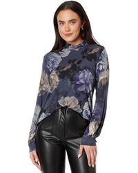 Johnny Was - The Janie Favorite Peony Puff Sleeve Mock Neck Top - Lyst