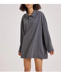 Nap Stretch-modal Jersey Polo Shirt - Gray