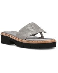 Donald J Pliner - Leather lugged Sole Slide Sandals - Lyst