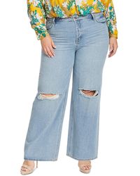 Jessica Simpson - Plus Soulmate Relaxed High Rise Wide Leg Jeans - Lyst