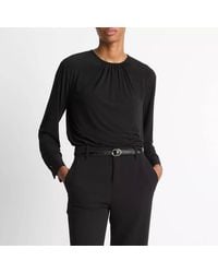 Vince - Soft Gathered Blouse Top - Lyst