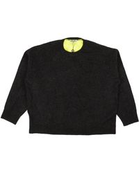 Opening Ceremony - Neon Green Color Block Cashmere Sweater - Lyst