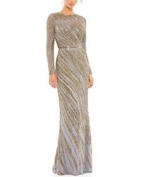 Mac Duggal - Beaded Column Gown - Lyst