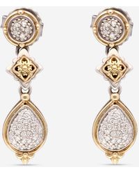 Konstantino - Diamond Classic Sterling And 18k Yellow Gold Dangle Earrings Skmk2970-109 - Lyst