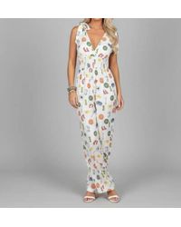 Eesome - V-Neck Wide Leg Jumpsuit - Lyst