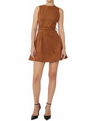 JS71 - Lorenzo Ultra Suede Mini Dress - Lyst
