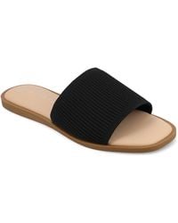 Journee Collection - Journee Prisilla Medium And Wide Width Flat Sandals - Lyst