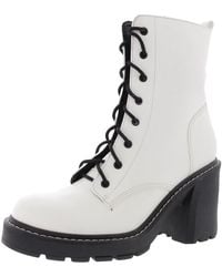 Madden Girl - Lion Faux Leather Zipper Combat & Lace-Up Boots - Lyst