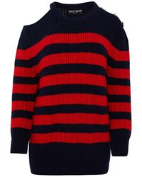 Nocturne - Striped Knit Sweater - Lyst