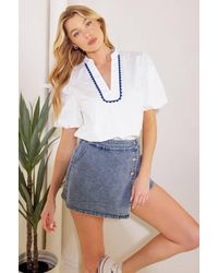 TRUEDAMES - High Standards Woven Top - Lyst