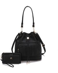 MKF Collection by Mia K - Ryder Vegan Leather Shoulder Bag With Wallet - 2 Pieces - Lyst