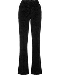 Philipp Plein - Flared Jogging Pants Jacquard Monogram - Lyst