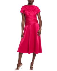 Teri Jon - Pebble Satin A-Line Gown - Lyst
