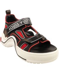 Louis Vuitton - Black And Red Archlight Sandals - Lyst