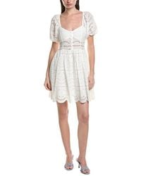 Saltwater Luxe - Solid Embroidered Mini Dress - Lyst