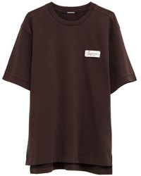 Jacquemus - Dark Script Patch T-Shirt - Lyst