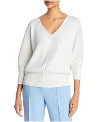 Lafayette 148 New York - Silk Blend V-neck Pullover Sweater - Lyst