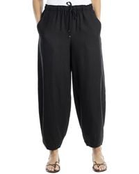 Max Studio - Drawstring Linen-Blend Lantern Pant - Lyst