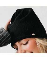 Pretty Simple - Rolled Edge Cashmere Blend Beanie Hat - Lyst