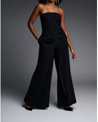 Joseph Ribkoff - Strapless Wide Leg Jumpsuit - Lyst