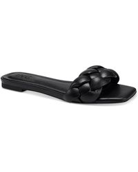 INC - Partee Faux Leather Open Toe Flatform Sandals - Lyst