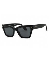 Off-White c/o Virgil Abloh - Sunglasses Cat Eye Full Rim, Burgundy Frame And Dark Lens Oeri110Cincinnati2807 - Lyst