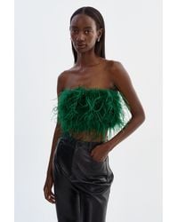 Lamarque - Zaina Feather Bustier - Lyst