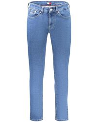 Tommy Hilfiger - Blue Cotton Men Slim Tapered Jean - Lyst