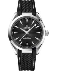 Omega - Aqua Terra Black Dial Watch - Lyst