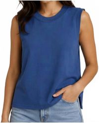 Caydn - Val Terry Slit Tank - Lyst