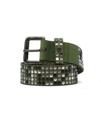 HTC - 5.000 Studs Color Belt Leather Studded Belt - Lyst