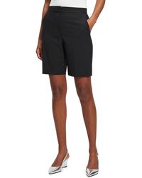 Theory - High Rise Solid Casual Shorts - Lyst