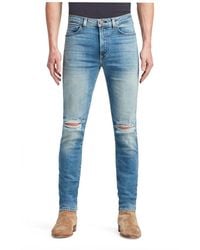 Monfrere - Greyson Distressed Skinny Jeans - Lyst
