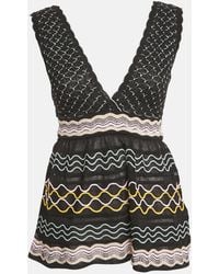 Missoni - Patterned Knit Sleeveless Sweater Top - Lyst
