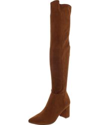 Steve Madden - Shaya Faux Suede Pointed Toe Over-the-knee Boots - Lyst