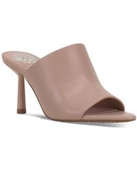 Vince Camuto - Leather Open Toe Pumps - Lyst