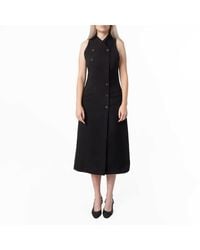 Ferragamo - Double-Breasted Sleeveless Dress, Brand Size 40 Us - Lyst