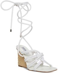 Steve Madden - Idolized Square Toe Strappy Wedge Heels - Lyst