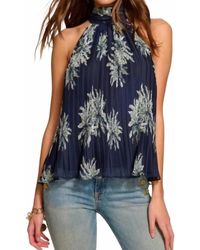 Ramy Brook - Racquel Pleated Floral Top - Lyst