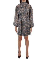 French Connection - Floral Print Short Mini Dress - Lyst