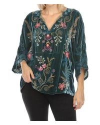 Johnny Was - Velvet Kaftan Blouse Sisa - Lyst