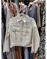 Eesome - Trim Denim Jacket - Lyst