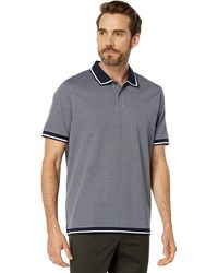 Ted Baker - Blue Geometric Print Afric Short Sleeve Cotton Polo T-shirt - Lyst